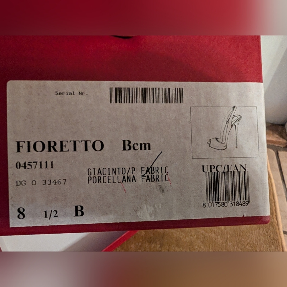 NIB Salvatore Ferragamo Fioretto Satin Purple Striped Slingback Pumps 8.5 - Picture 9 of 11